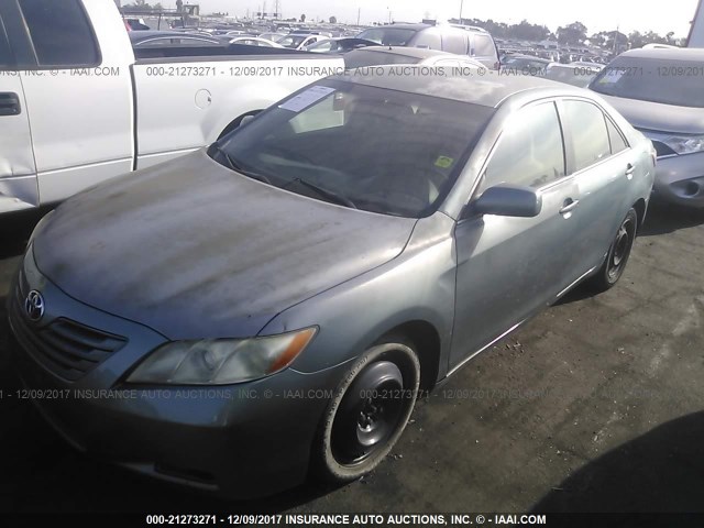 4T1BE46K47U507024 - 2007 TOYOTA CAMRY NEW GENERAT CE/LE/XLE/SE GREEN photo 2
