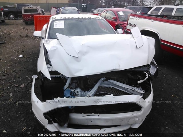 1FA6P8CF8H5312253 - 2017 FORD MUSTANG GT WHITE photo 6