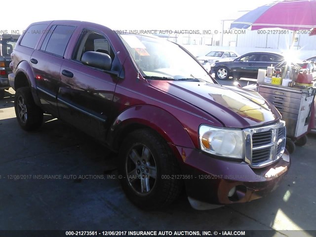 1D8HB48P47F522127 - 2007 DODGE DURANGO SLT RED photo 1