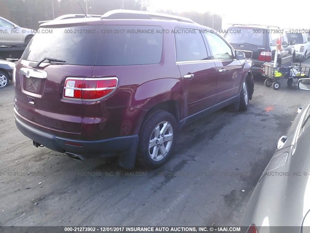 5GZER23767J136202 - 2007 SATURN OUTLOOK XR მუქწითელი ფოტო 4