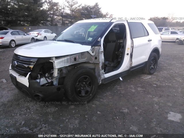 1FM5K8AR6EGA92186 - 2014 FORD EXPLORER POLICE INTERCEPTOR WHITE photo 6