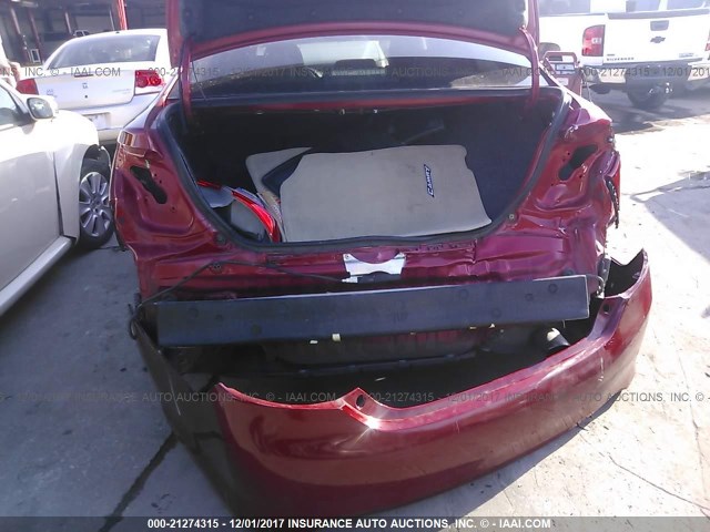 4T1BD1FK2CU006578 - 2012 TOYOTA CAMRY HYBRID/LE/XLE 红色 照片 6