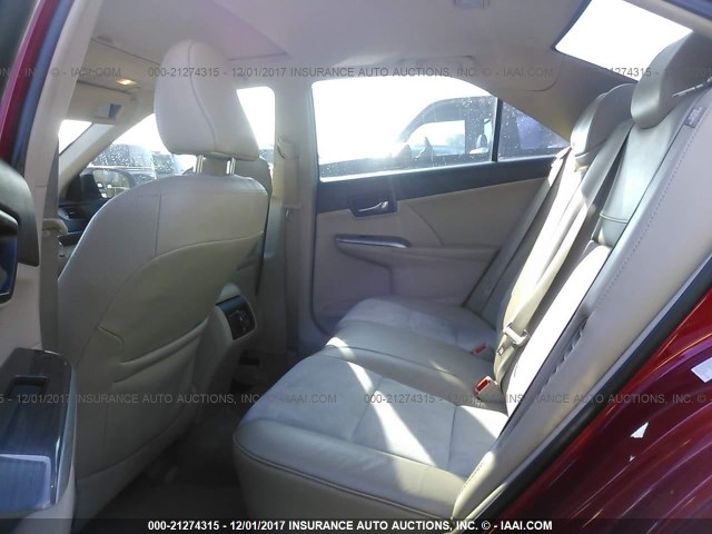 4T1BD1FK2CU006578 - 2012 TOYOTA CAMRY HYBRID/LE/XLE 红色 照片 8