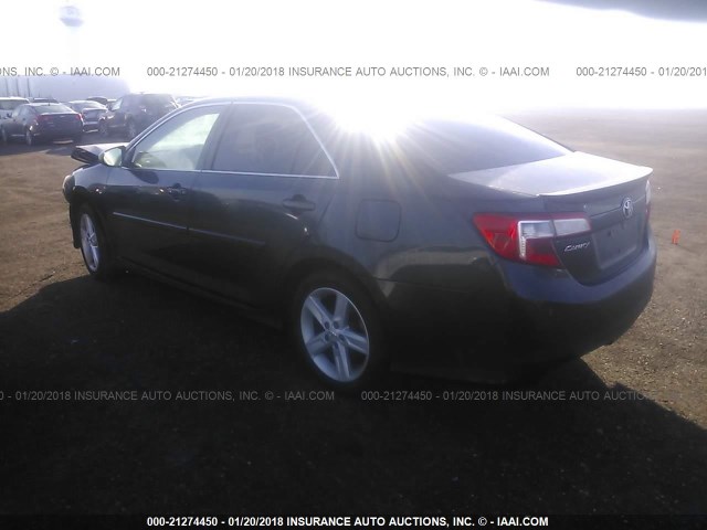 4T1BF1FK9DU696762 - 2013 TOYOTA CAMRY L/SE/LE/XLE 黑色 照片 3