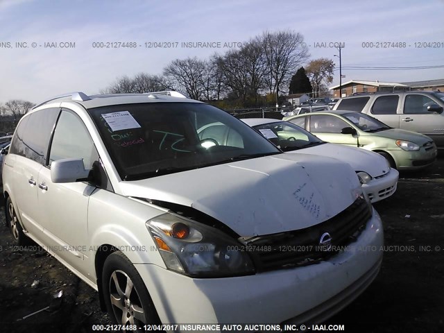 5N1BV28U09N106053 - 2009 NISSAN QUEST S/SE/SL WHITE photo 1