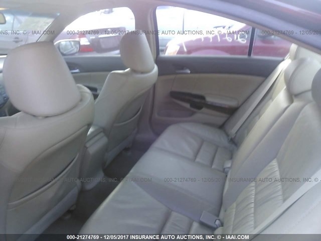 1HGCP36888A089105 - 2008 HONDA ACCORD EXL MAROON photo 8