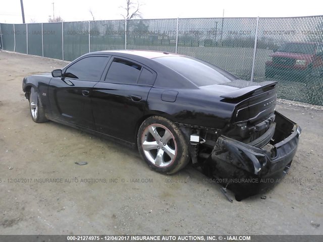 2B3CL5CT9BH521757 - 2011 DODGE CHARGER R/T BLACK photo 3