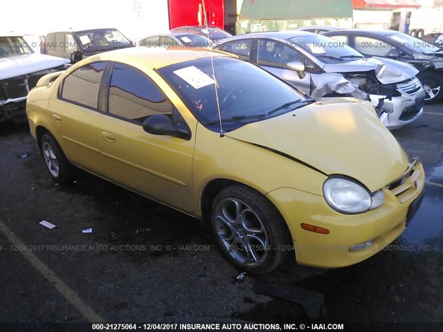 1B3ES56C72D637740 - 2002 DODGE NEON ES YELLOW photo 1