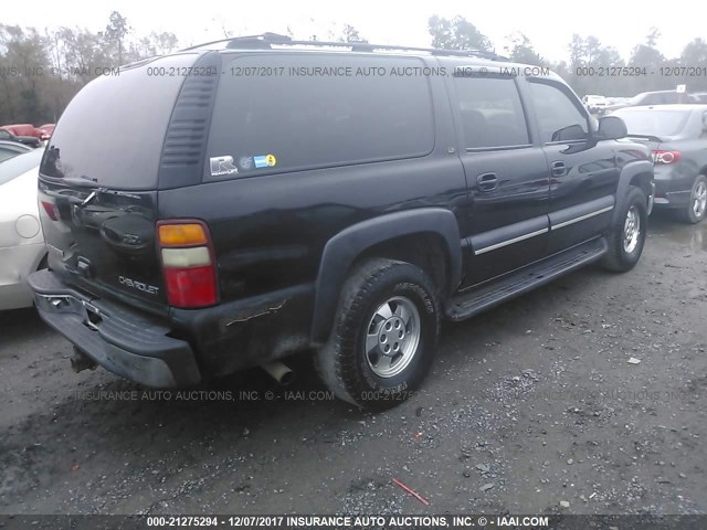 3GNFK16Z23G322386 - 2003 CHEVROLET SUBURBAN K1500 BLACK photo 4