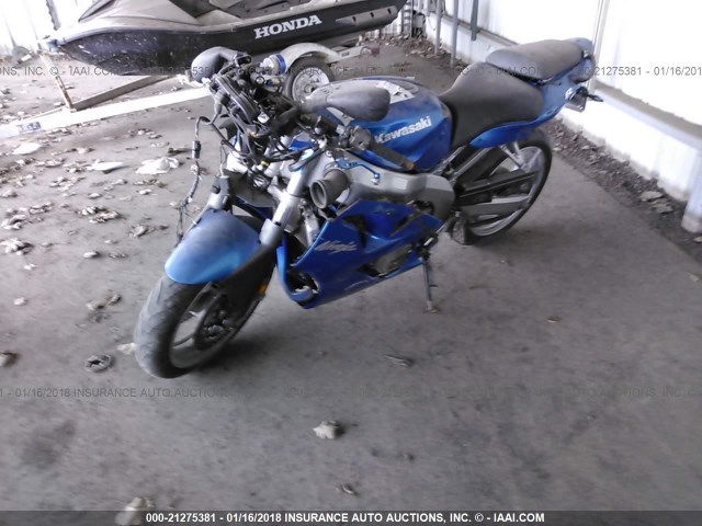 JKAZX4J138A074062 - 2008 KAWASAKI ZX600 J1 BLUE photo 2