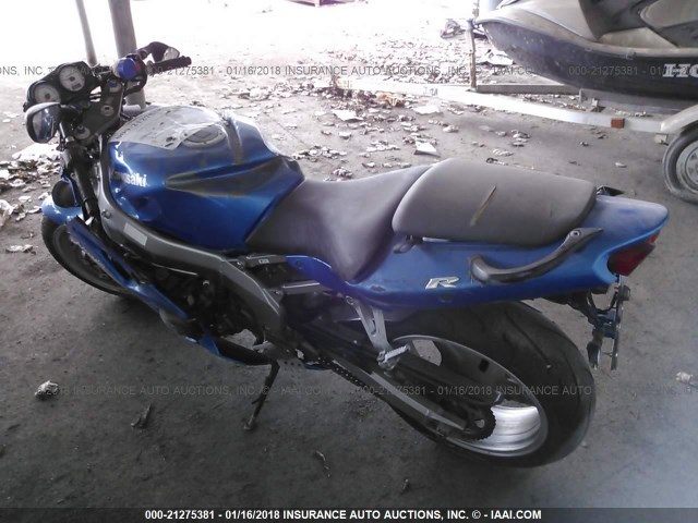 JKAZX4J138A074062 - 2008 KAWASAKI ZX600 J1 BLUE photo 3