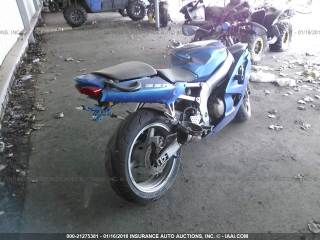 JKAZX4J138A074062 - 2008 KAWASAKI ZX600 J1 BLUE photo 4