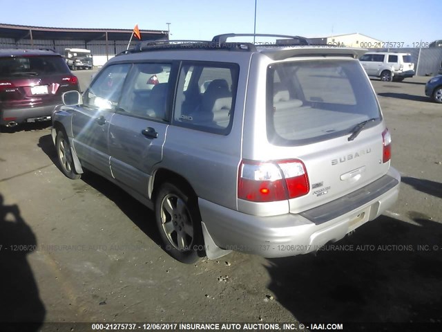 JF1SF65681H740881 - 2001 SUBARU FORESTER S SILVER photo 3