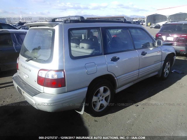 JF1SF65681H740881 - 2001 SUBARU FORESTER S SILVER photo 4