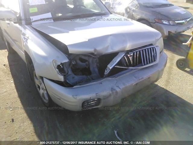 JF1SF65681H740881 - 2001 SUBARU FORESTER S 银色 照片 6