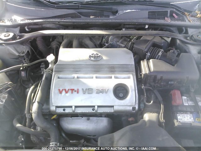 4T1BF30K73U556471 - 2003 TOYOTA CAMRY LE/XLE/SE ვერცხლისფერი ფოტო 10