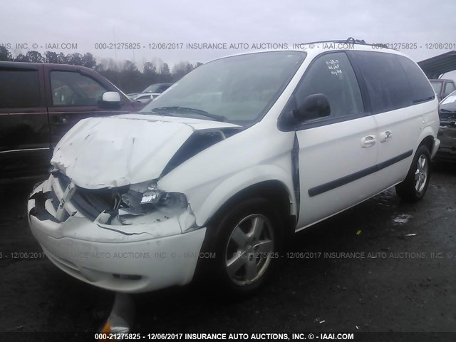 1D4GP45R17B210374 - 2007 DODGE CARAVAN SXT WHITE photo 2