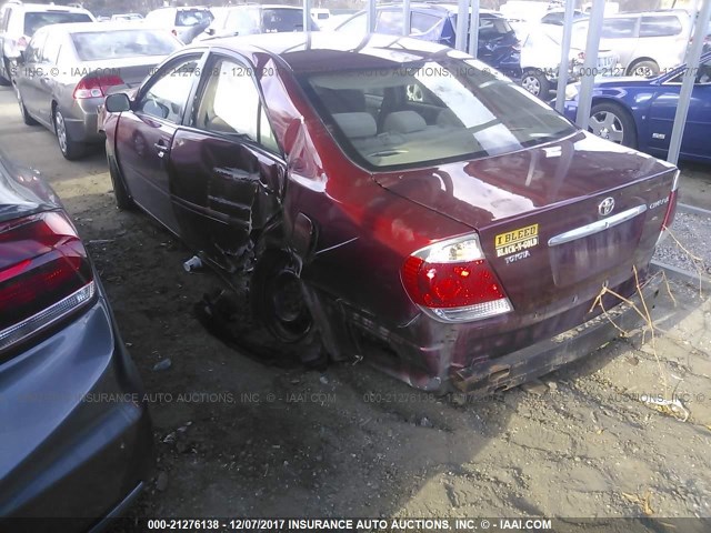 4T1BE30KX5U031944 - 2005 TOYOTA CAMRY LE/XLE/SE Tünd qırmızı foto 3