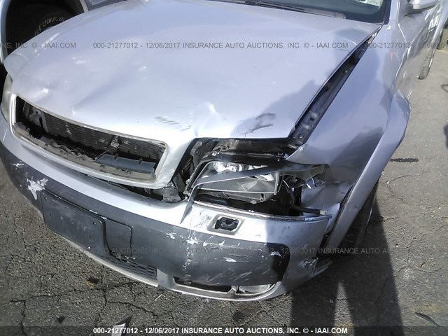 WA1YD64B75N004363 - 2005 AUDI ALLROAD SILVER photo 6