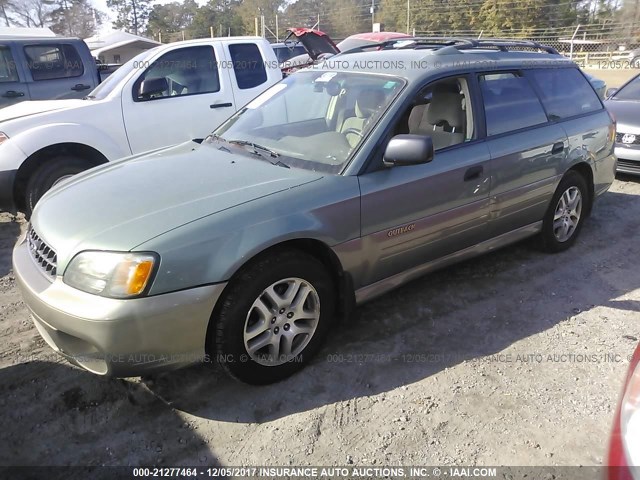 4S3BH675X36630857 - 2003 SUBARU LEGACY OUTBACK AWP 绿色 照片 2