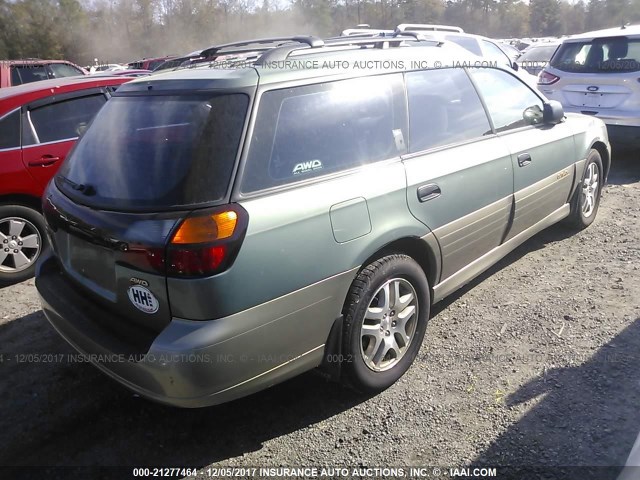 4S3BH675X36630857 - 2003 SUBARU LEGACY OUTBACK AWP 绿色 照片 4