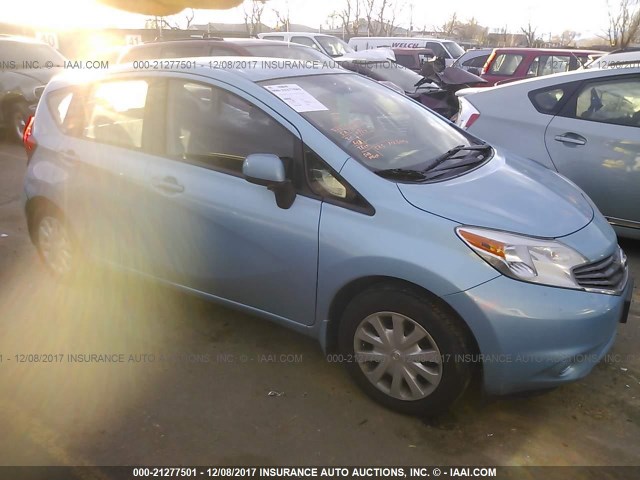 3N1CE2CP0EL359204 - 2014 NISSAN VERSA NOTE S/S PLUS/SV/SL BLUE photo 1