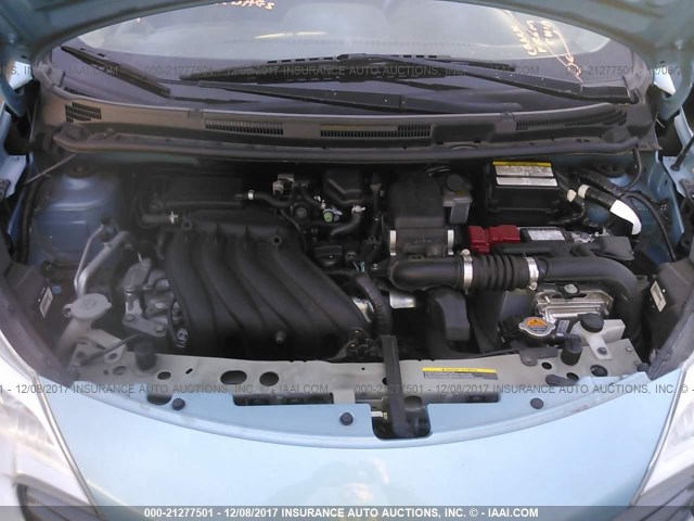 3N1CE2CP0EL359204 - 2014 NISSAN VERSA NOTE S/S PLUS/SV/SL BLUE photo 10