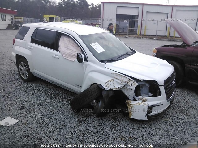 2GKFLSEK4H6255376 - 2017 GMC TERRAIN SLE WHITE photo 1