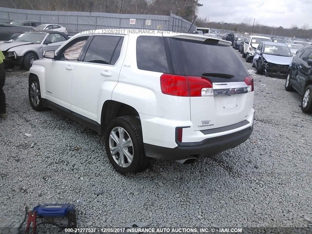 2GKFLSEK4H6255376 - 2017 GMC TERRAIN SLE WHITE photo 3