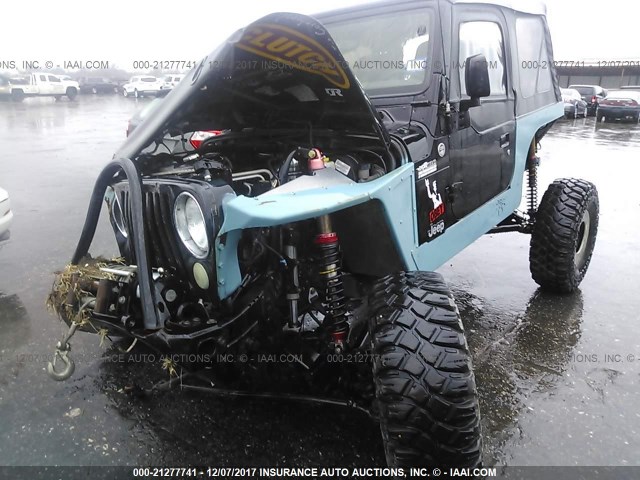 1J4FA69S66P710934 - 2006 JEEP WRANGLER / TJ RUBICON BLUE photo 2