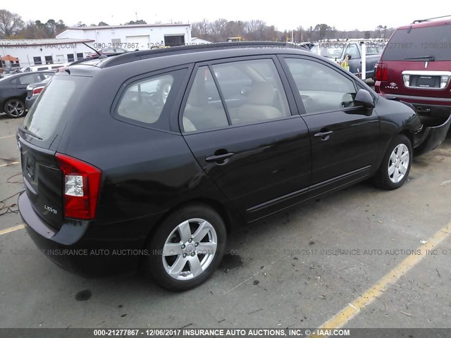 KNAFG526X87131263 - 2008 KIA RONDO LX/EX BLACK photo 4