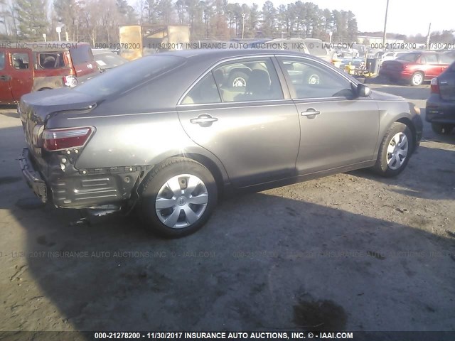 4T1BE46K97U192236 - 2007 TOYOTA CAMRY NEW GENERATION CE/LE/XLE/SE GRAY photo 4