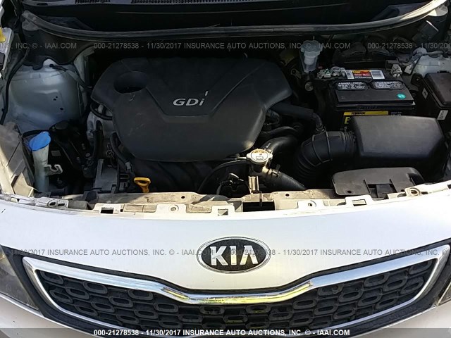 KNADN4A37D6146754 - 2013 KIA RIO EX/SX SILVER photo 10