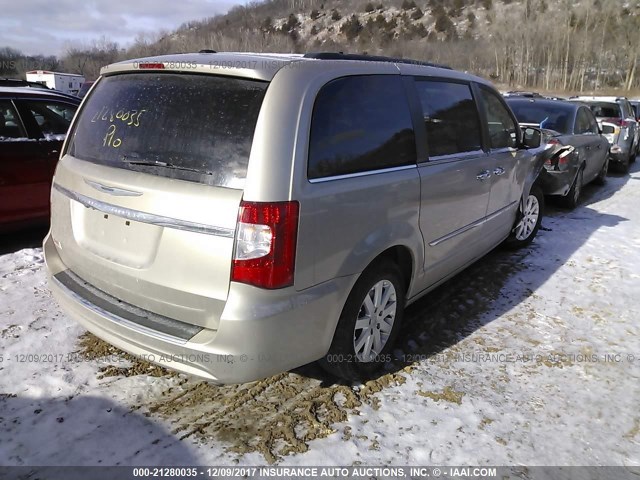 2C4RC1BG7ER461854 - 2014 CHRYSLER TOWN & COUNTRY TOURING GOLD photo 4