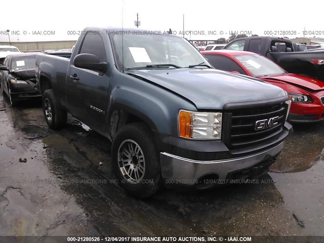 1GTEC14X18Z230129 - 2008 GMC SIERRA C1500 BLUE photo 1