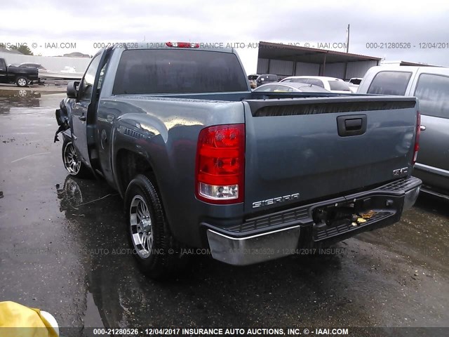 1GTEC14X18Z230129 - 2008 GMC SIERRA C1500 BLUE photo 3