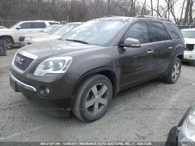 1GKKVRED3CJ154635 - 2012 GMC ACADIA SLT-1 Brązowy zdjęcie 2