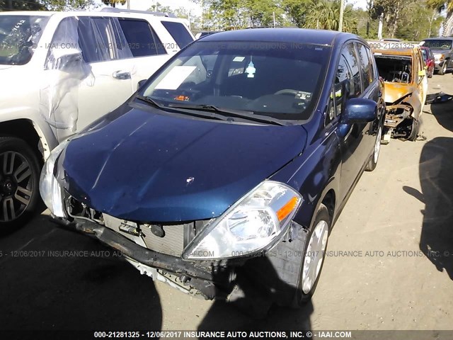 3N1BC1CP2CL364610 - 2012 NISSAN VERSA S/SL BLUE photo 6