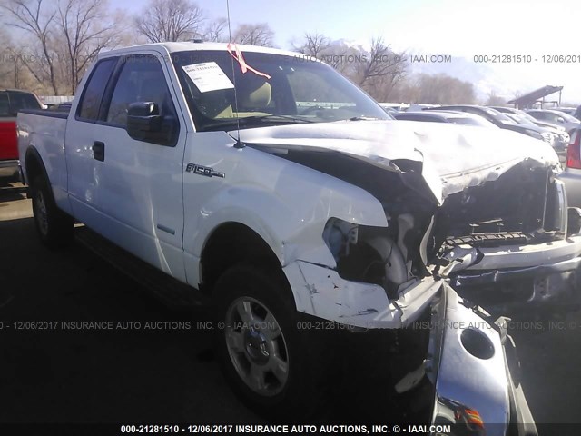 1FTFX1ET5CFB18240 - 2012 FORD F150 SUPER CAB WHITE photo 1