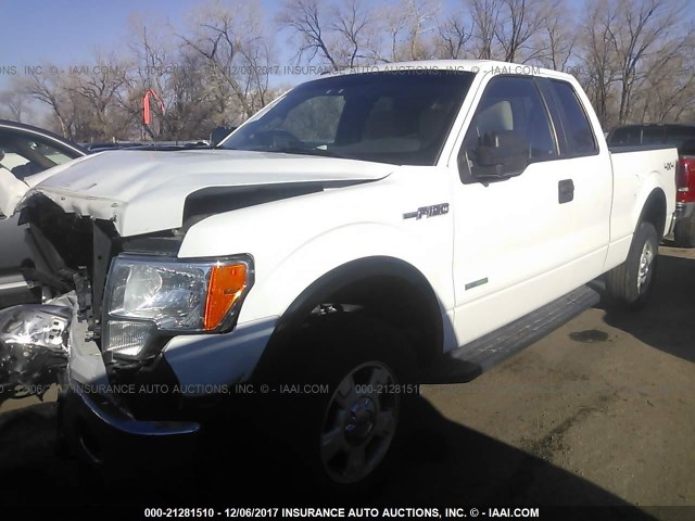 1FTFX1ET5CFB18240 - 2012 FORD F150 SUPER CAB WHITE photo 2