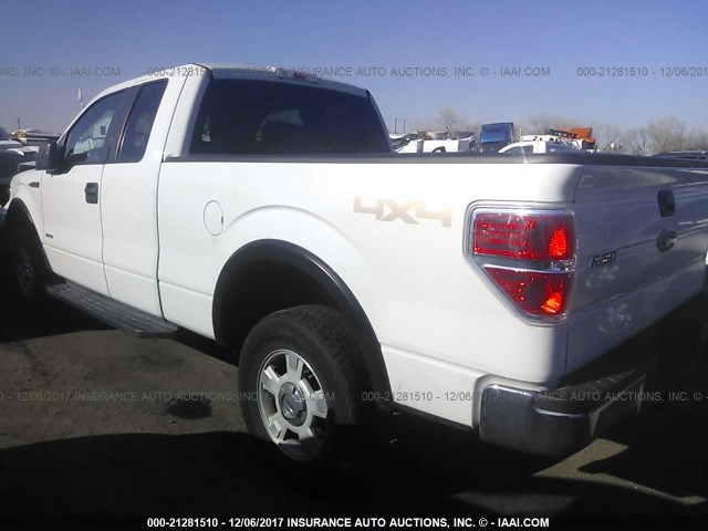 1FTFX1ET5CFB18240 - 2012 FORD F150 SUPER CAB WHITE photo 3