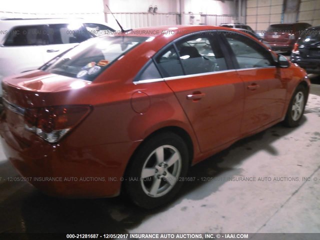 1G1PC5SB4E7128234 - 2014 CHEVROLET CRUZE LT RED photo 4