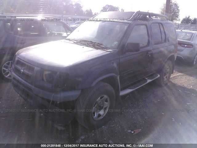 5N1ED28Y81C520118 - 2001 NISSAN XTERRA XE/SE BLACK photo 2