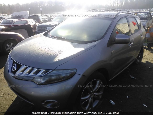 JN8AZ1MWXAW137917 - 2010 NISSAN MURANO S/SL/LE GRAY photo 2