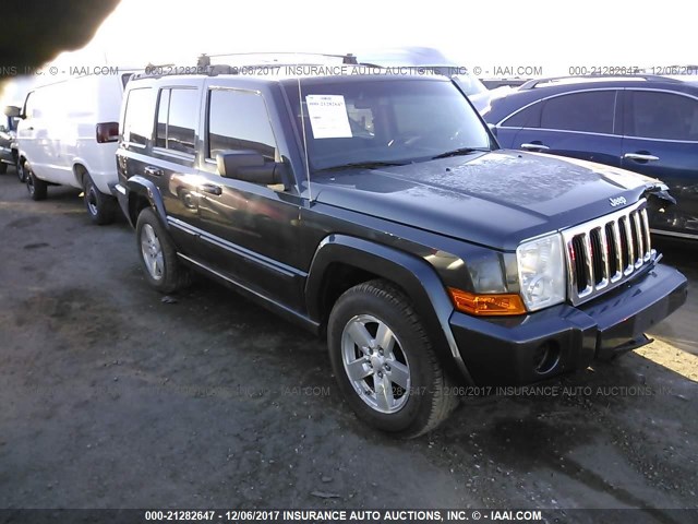 1J8HG48K77C611334 - 2007 JEEP COMMANDER BLUE photo 1