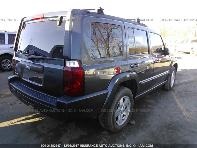 1J8HG48K77C611334 - 2007 JEEP COMMANDER BLUE photo 4