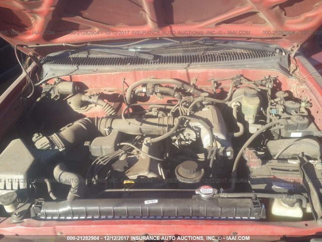 4TAVL52N1XZ527212 - 1999 TOYOTA TACOMA XTRACAB RED photo 10