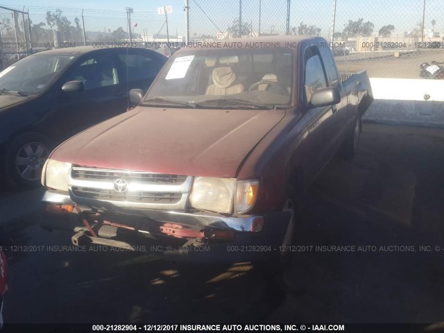 4TAVL52N1XZ527212 - 1999 TOYOTA TACOMA XTRACAB RED photo 2