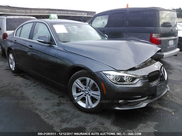 WBA8D9C50HK678439 - 2017 BMW 330 XI GRAY photo 1