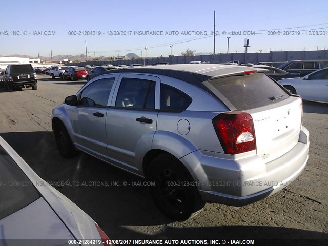 1B3HB48BX7D564057 - 2007 DODGE CALIBER SXT SILVER photo 3